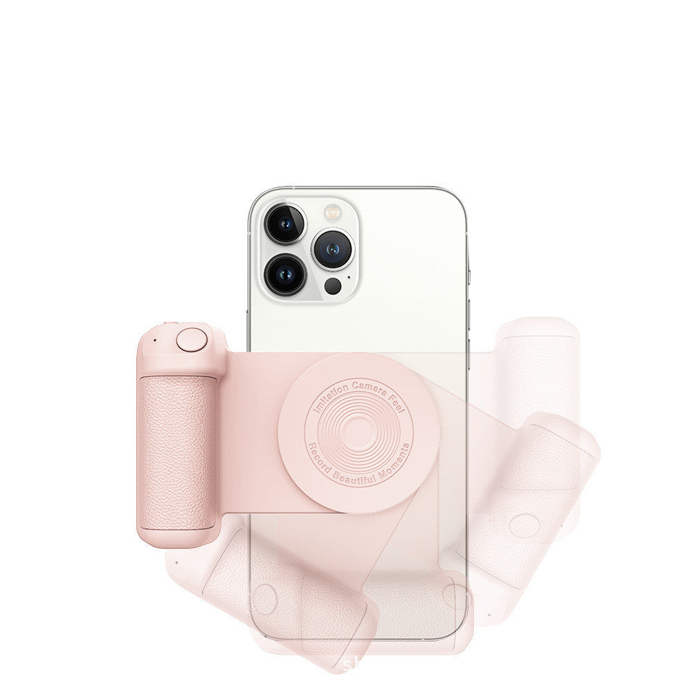 Roze 360° draaibare MagSafe grip voor iPhone – perfecte houder voor selfies en video content.