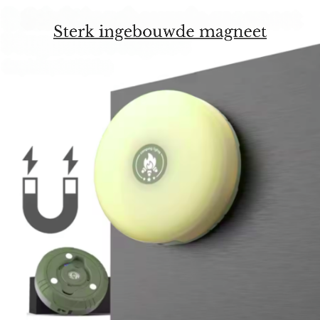 ingebouwde magneten onderaan de sfeerverlichting voor eenvoudige ophanging