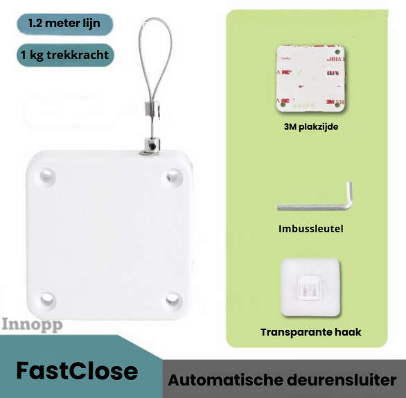 FastClose | Automatische deurdranger | 1+1 GRATIS