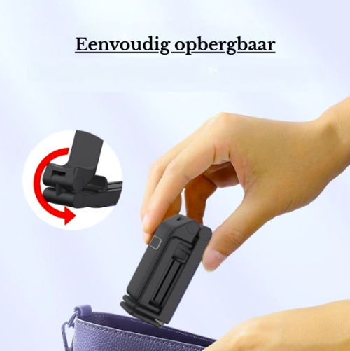 handige vliegtuiggadget past gemakkelijk in een tas zonder opbergopslag.