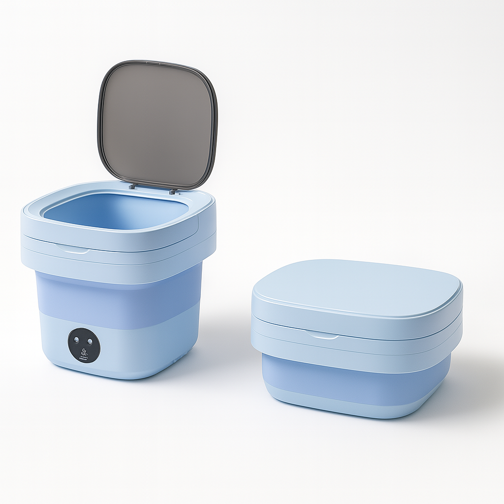 FoldMachine | Inklapbare Mini Wasmachine met Centrifuge | Voor Thuis, Camping & Reizen | 5 elegante kleuren