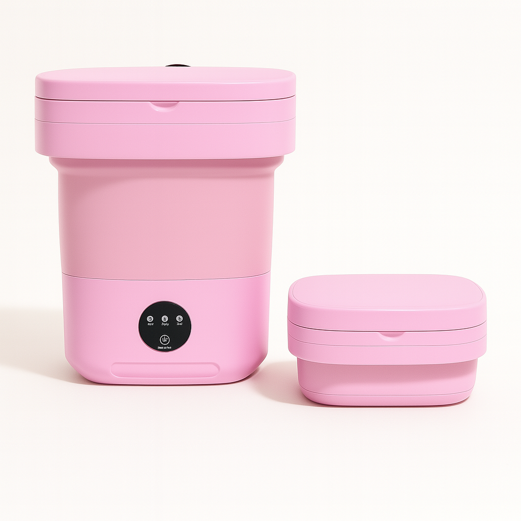 FoldMachine | Inklapbare Mini Wasmachine met Centrifuge | Voor Thuis, Camping & Reizen | 5 elegante kleuren