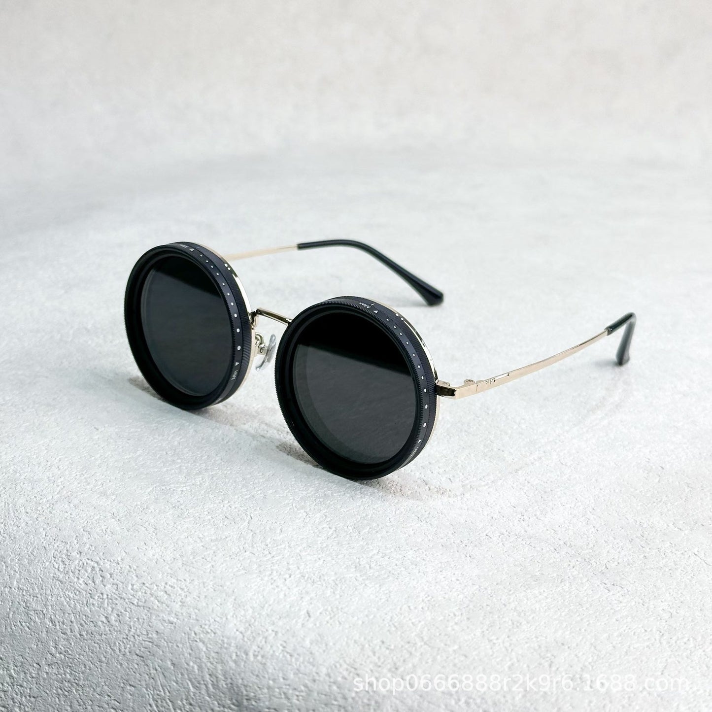 Ronde instelbare zonnebril met polarized TAC-lenzen en stevig aluminium-magnesium frame