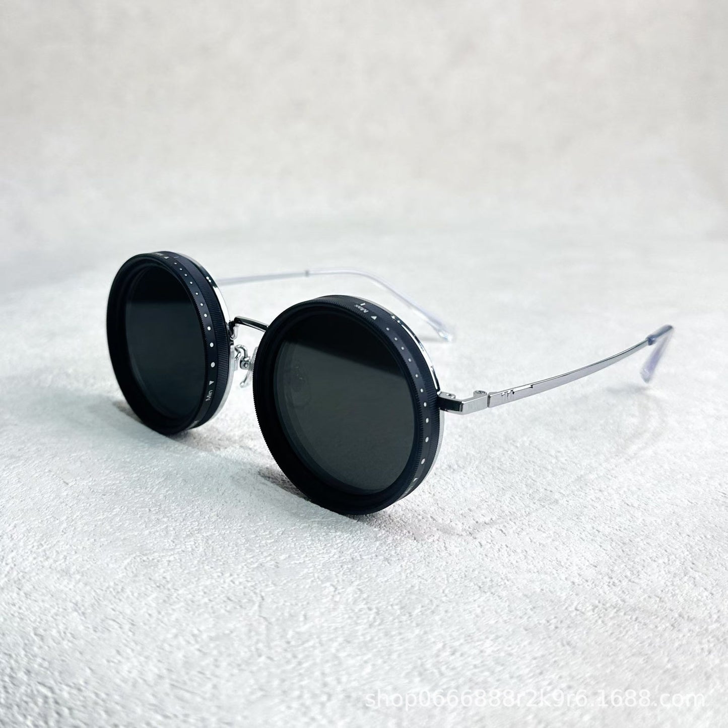 Ronde instelbare zonnebril met polarized TAC-lenzen en stevig aluminium-magnesium frame