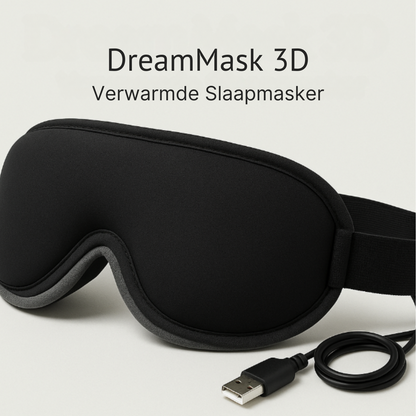 DreamMask 3D™ | Verwarmd Slaapmasker | Voor Diepe Ontspanning, Betere Slaap & Verfriste Ogen