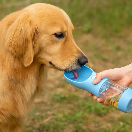 BreakAway | Waterfles en voerbak voor honden in 1 | Huisdieren