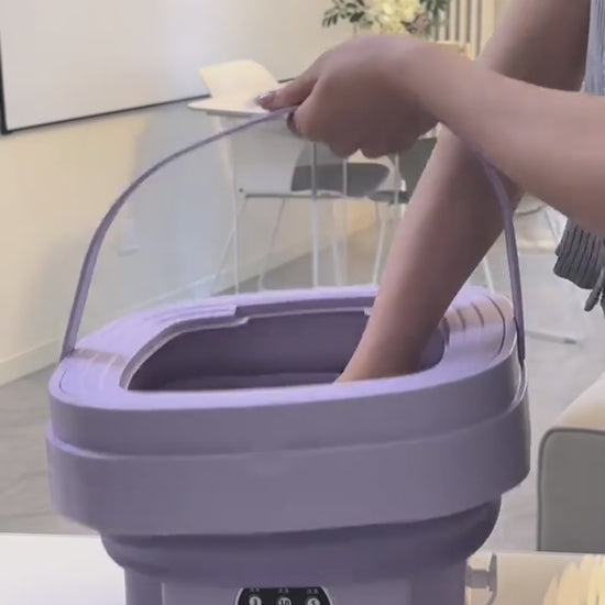 hoe de mini wasmachine te gebruiken